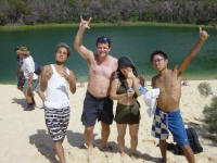 My Japanese mates on Frazer Island.